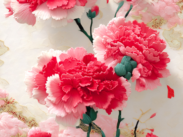 Embroidering a Kangnai flower brings eternal beauty to time