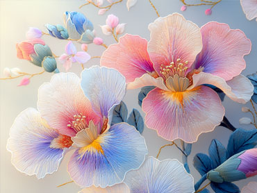 Leisurely and elegant appreciation between flower shadows